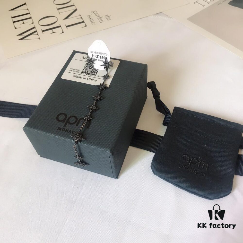 APM Monaco Asymmetric Long Shooting Star Earrings, Stylish and Minimalist Design for Women