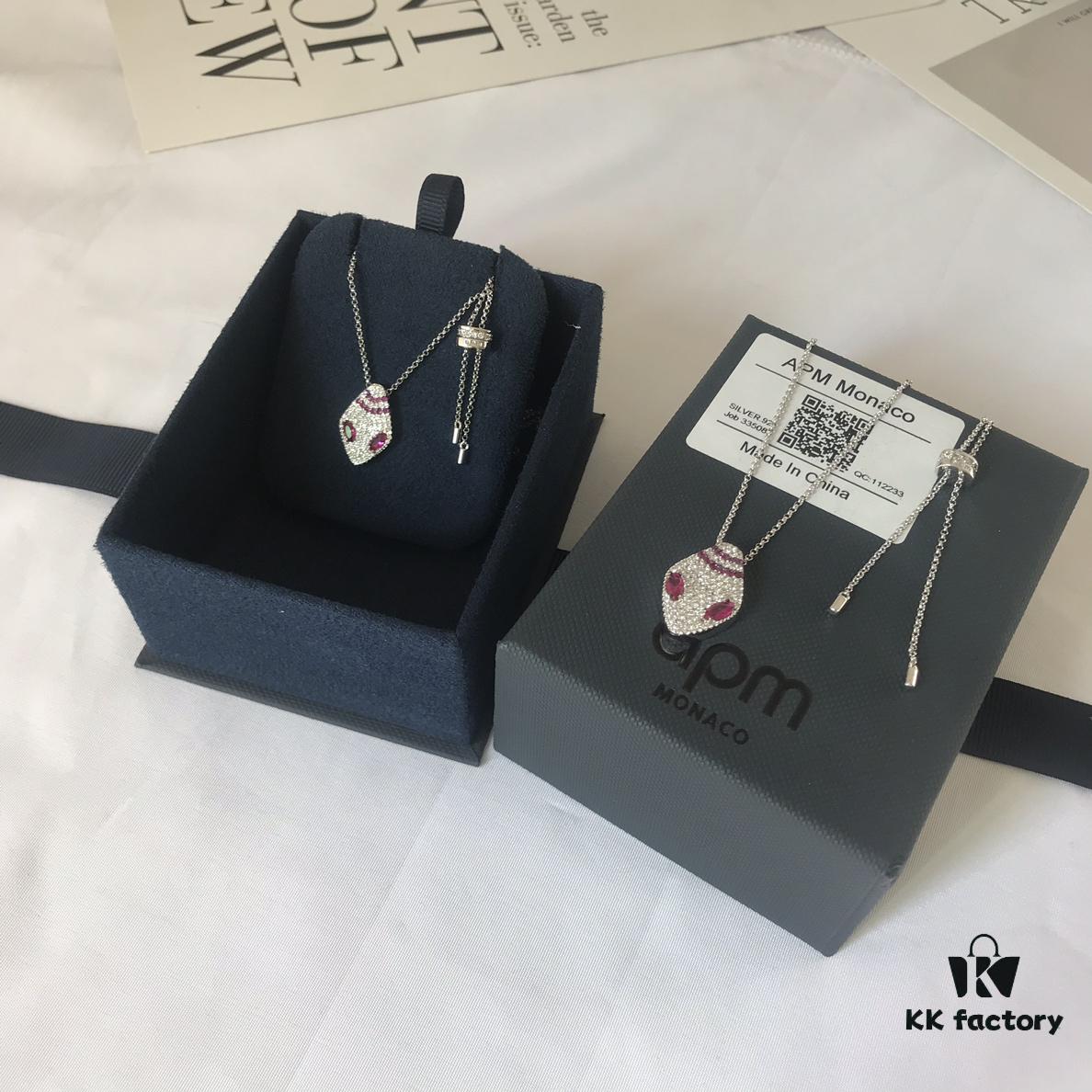 APM Monaco Snake Head Necklace