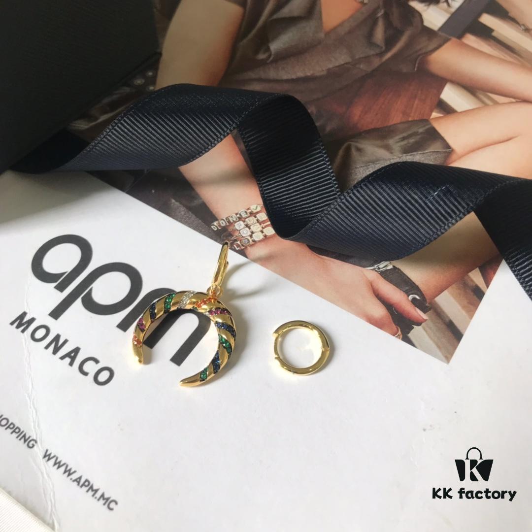 APM Monaco Colorful Tribe Earrings - Geometric Stylish Fashion Multi-match Design