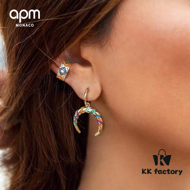 APM Monaco Colorful Tribe Earrings - Geometric Stylish Fashion Multi-match Design