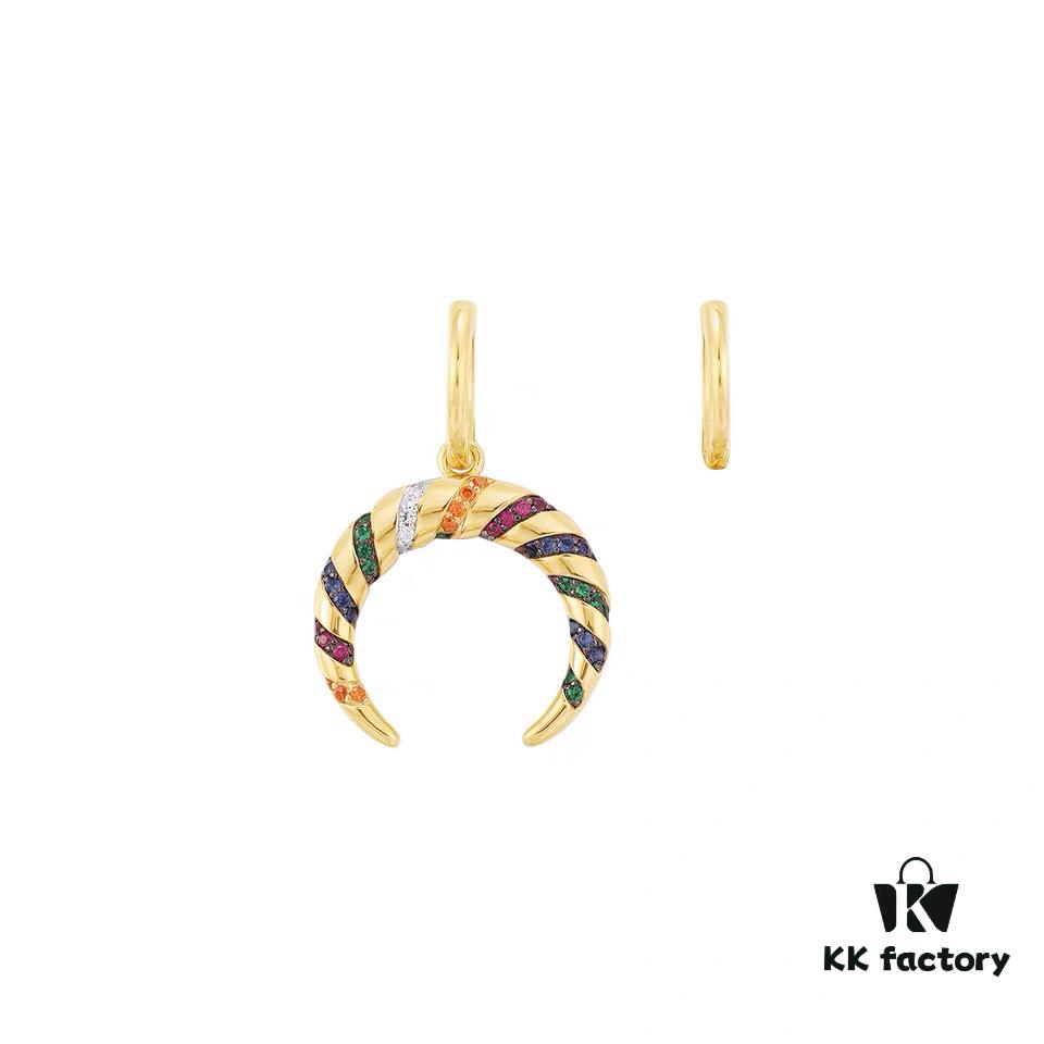 APM Monaco Colorful Tribe Earrings - Geometric Stylish Fashion Multi-match Design