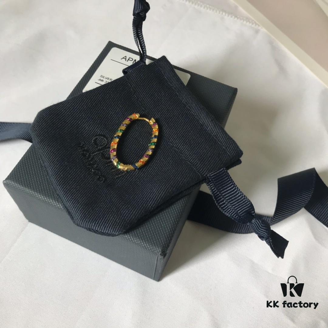 APM Monaco Colorful Tribe Single Earring - Geometric Stylish Fashion Trendy Versatile Design, Ideal Gift Choice