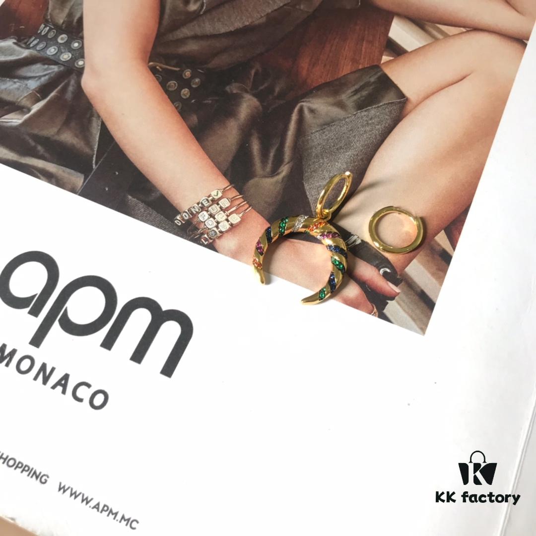 APM Monaco Colorful Tribe Earrings - Geometric Stylish Fashion Multi-match Design