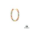 APM Monaco Colorful Tribe Single Earring - Geometric Stylish Fashion Trendy Versatile Design, Ideal Gift Choice