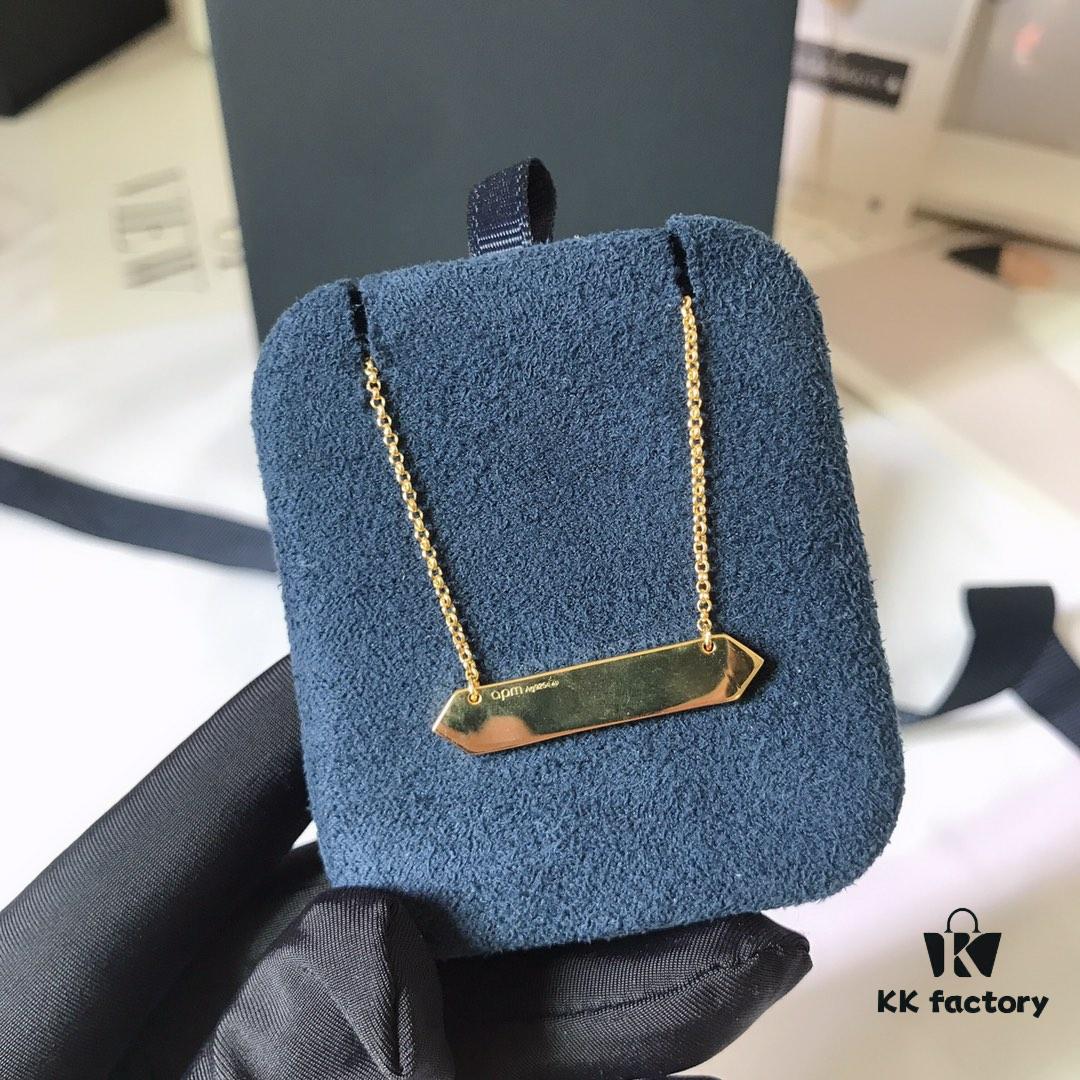 APM Monaco Colorful Tribe Adjustable Necklace with Bar Pendant, Geometric Stylish Fashion Women's Sweater Chain