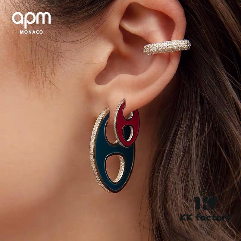 APM Monaco Single Franc Stud Earring - Fashionable, Trendy, and Vintage-Inspired