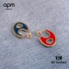 APM Monaco Single Franc Stud Earring - Fashionable, Trendy, and Vintage-Inspired