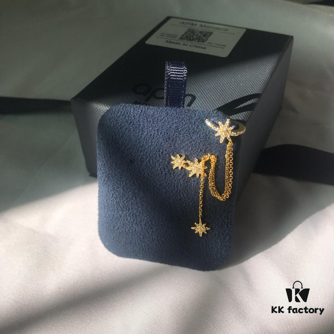 APM Monaco Union Flag Bracelet and Clip-on Earrings