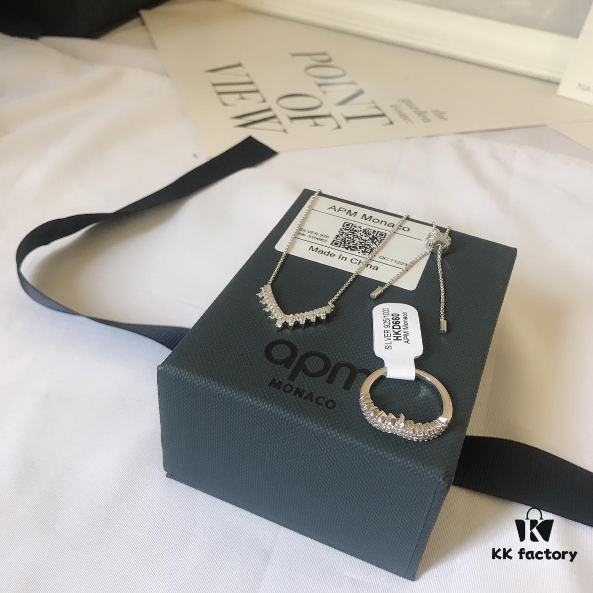 APM Monaco Crown Necklace and Ring Set