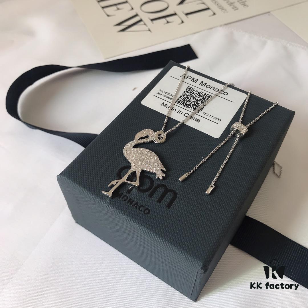 APM Monaco Flame Bird Necklace and Earrings Original Set