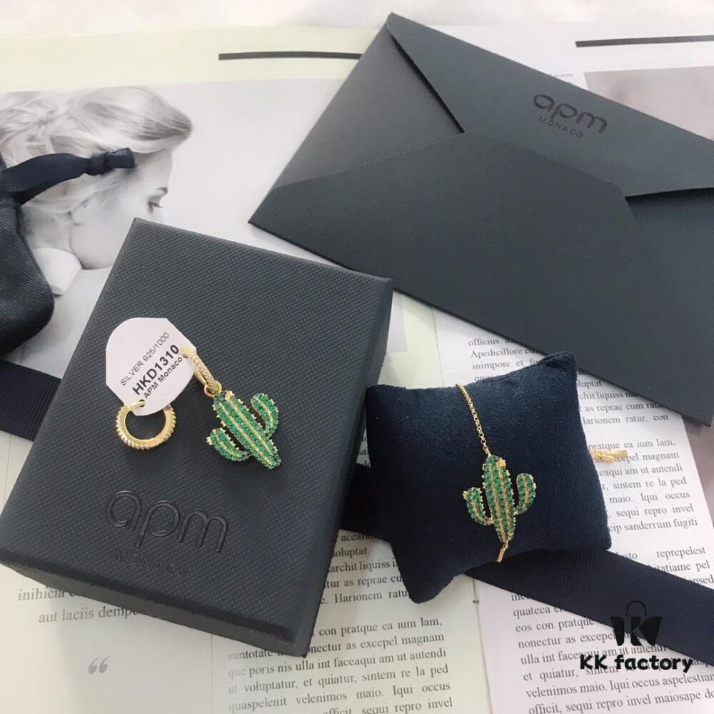 APM Cactus Series Pendant Earrings 8665085 and Bracelet 8655090