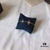 APM Monaco Rose Gold Union Flag Necklace, Stud Earrings, and Bracelet Original Set