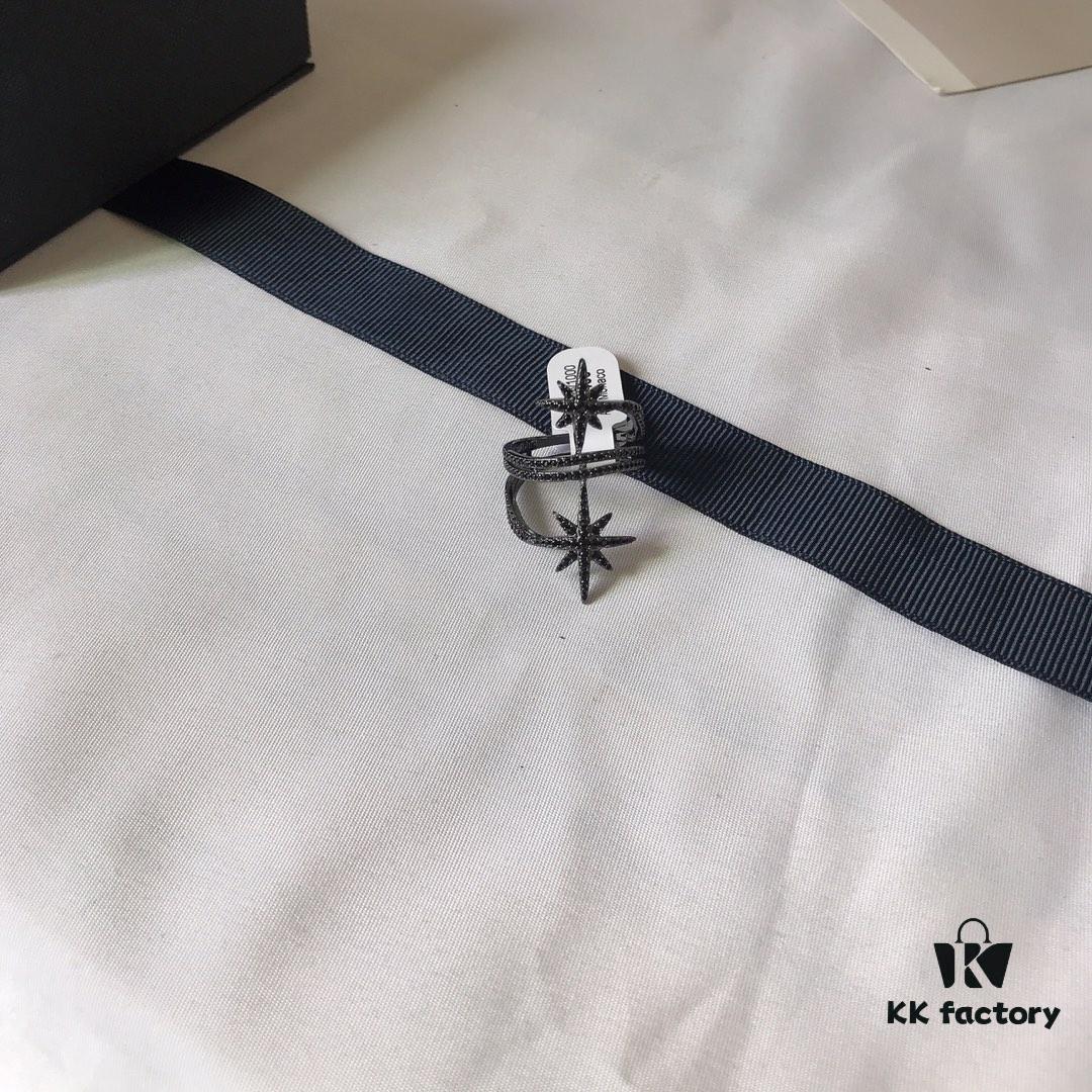 APM Monaco Union Flag Necklace, Stud Earrings, and Ring Set