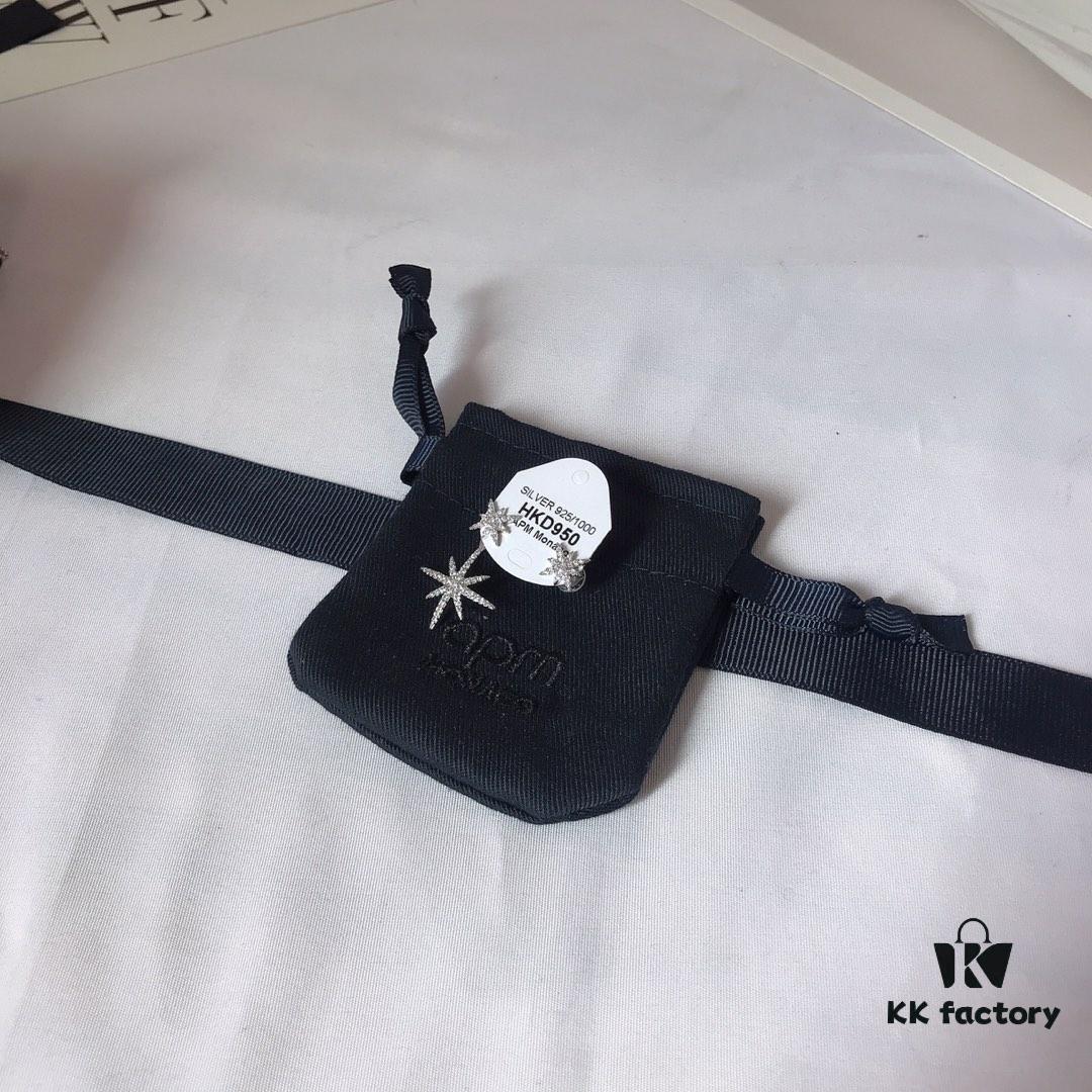 APM Monaco Union Flag Necklace, Earrings, and Ring Set