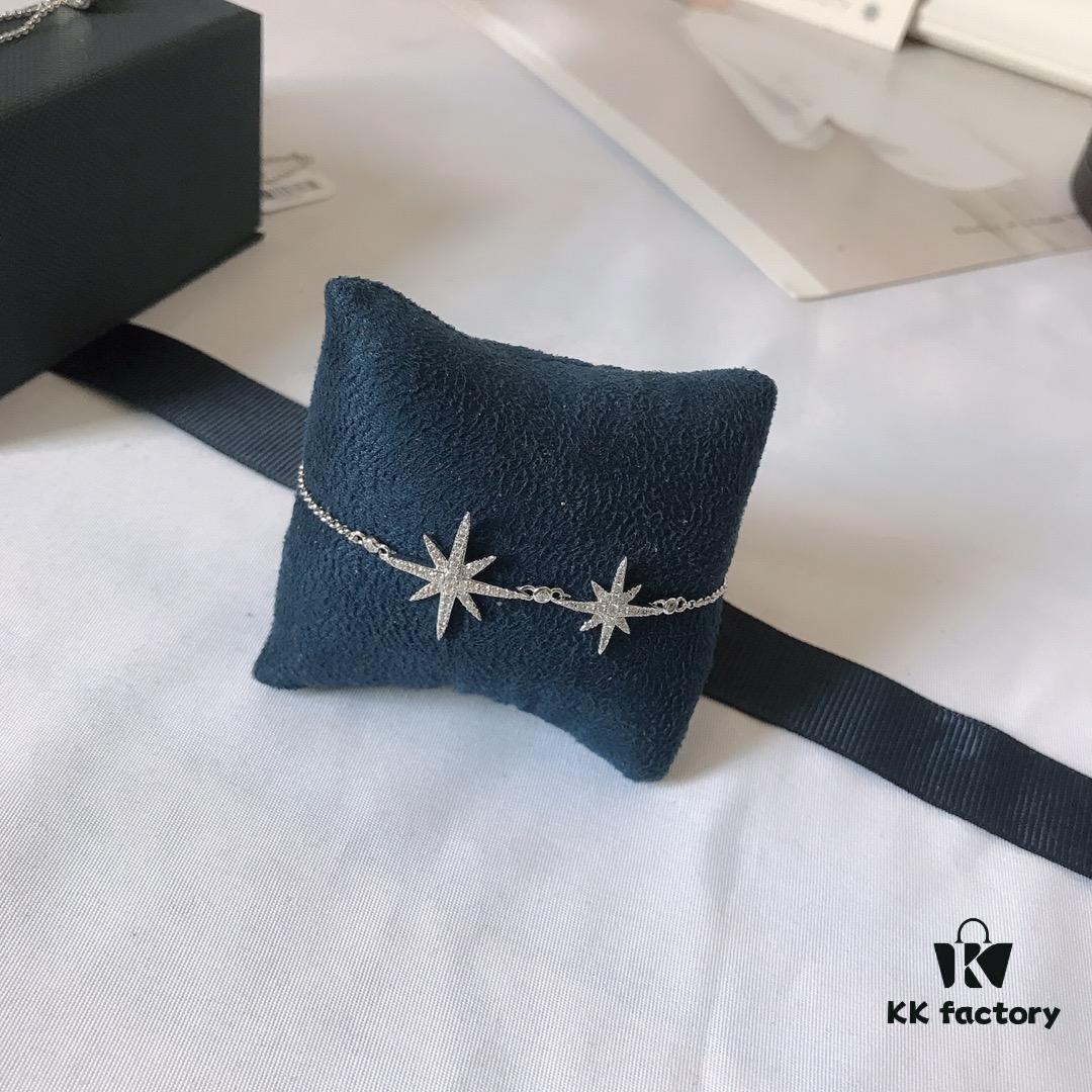 APM Monaco Rose Gold Union Flag Necklace, Stud Earrings, and Bracelet Set