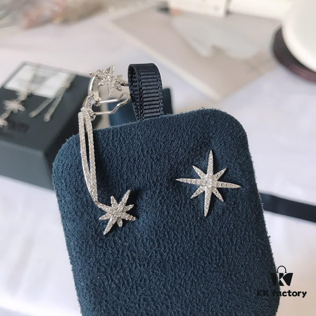 APM Monaco Rose Gold Union Flag Necklace, Stud Earrings, and Bracelet Set