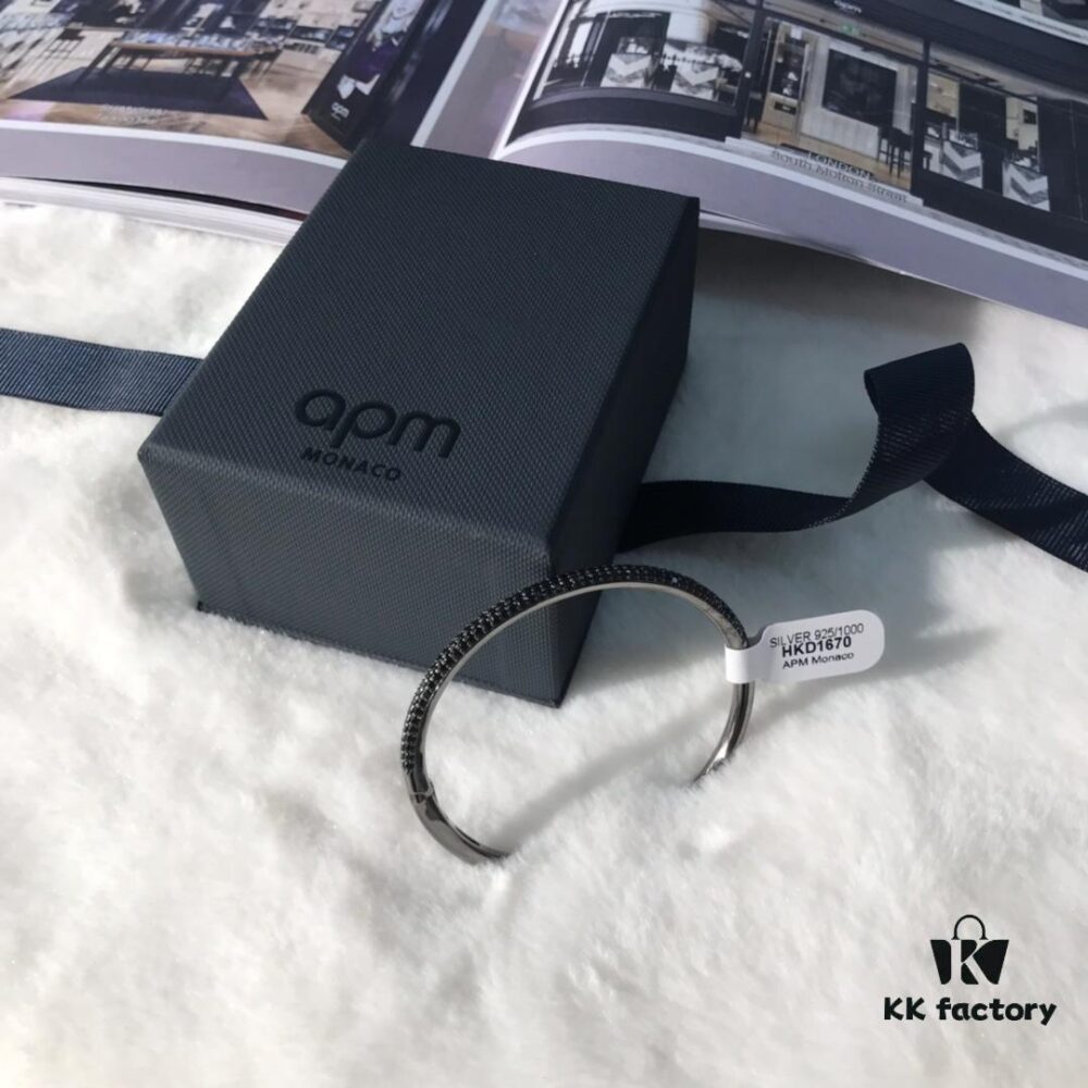 APM Monaco Rhinestone Bracelet, Minimalist Fashionable and Versatile Design, Perfect Gift for Girlfriend or Lover, Essential Daily Accessory