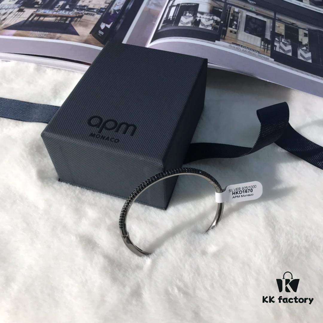 APM Monaco Rhinestone Bracelet, Minimalist Fashionable and Versatile Design, Perfect Gift for Girlfriend or Lover, Essential Daily Accessory