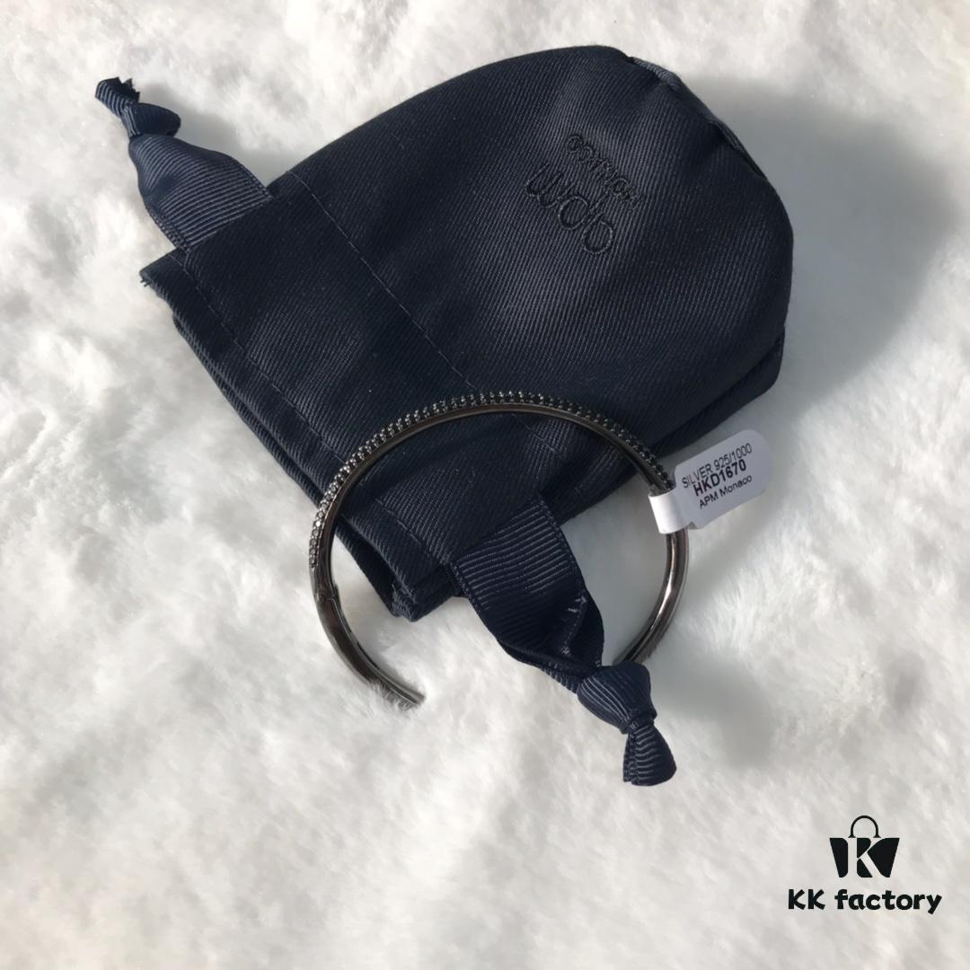 APM Monaco Rhinestone Bracelet, Minimalist Fashionable and Versatile Design, Perfect Gift for Girlfriend or Lover, Essential Daily Accessory