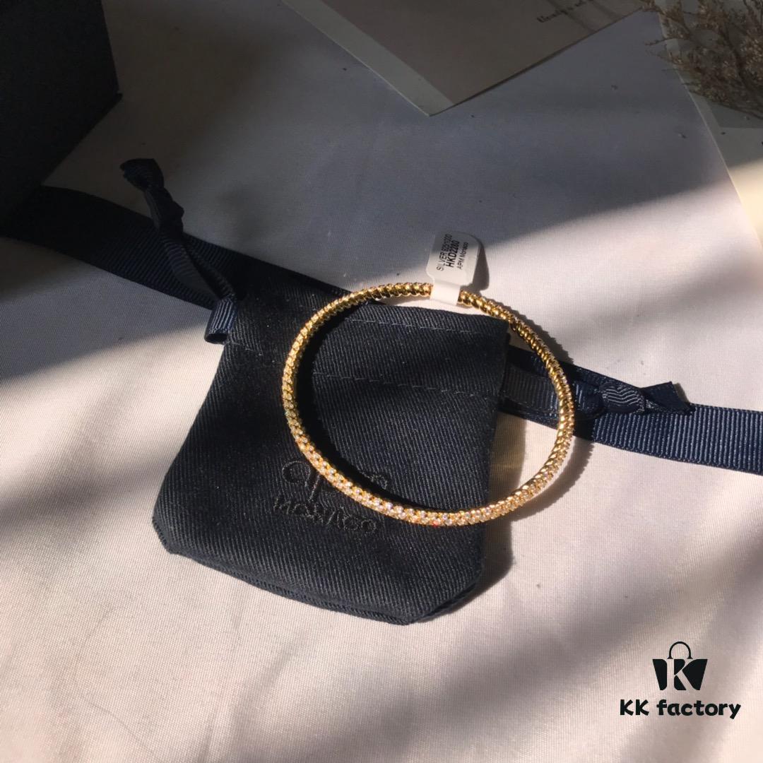 Original New Launch 💗 APM Monaco Twisted Rope Diamond-Paved Bracelet, Stylish and Trendy, Versatile and Fresh Design