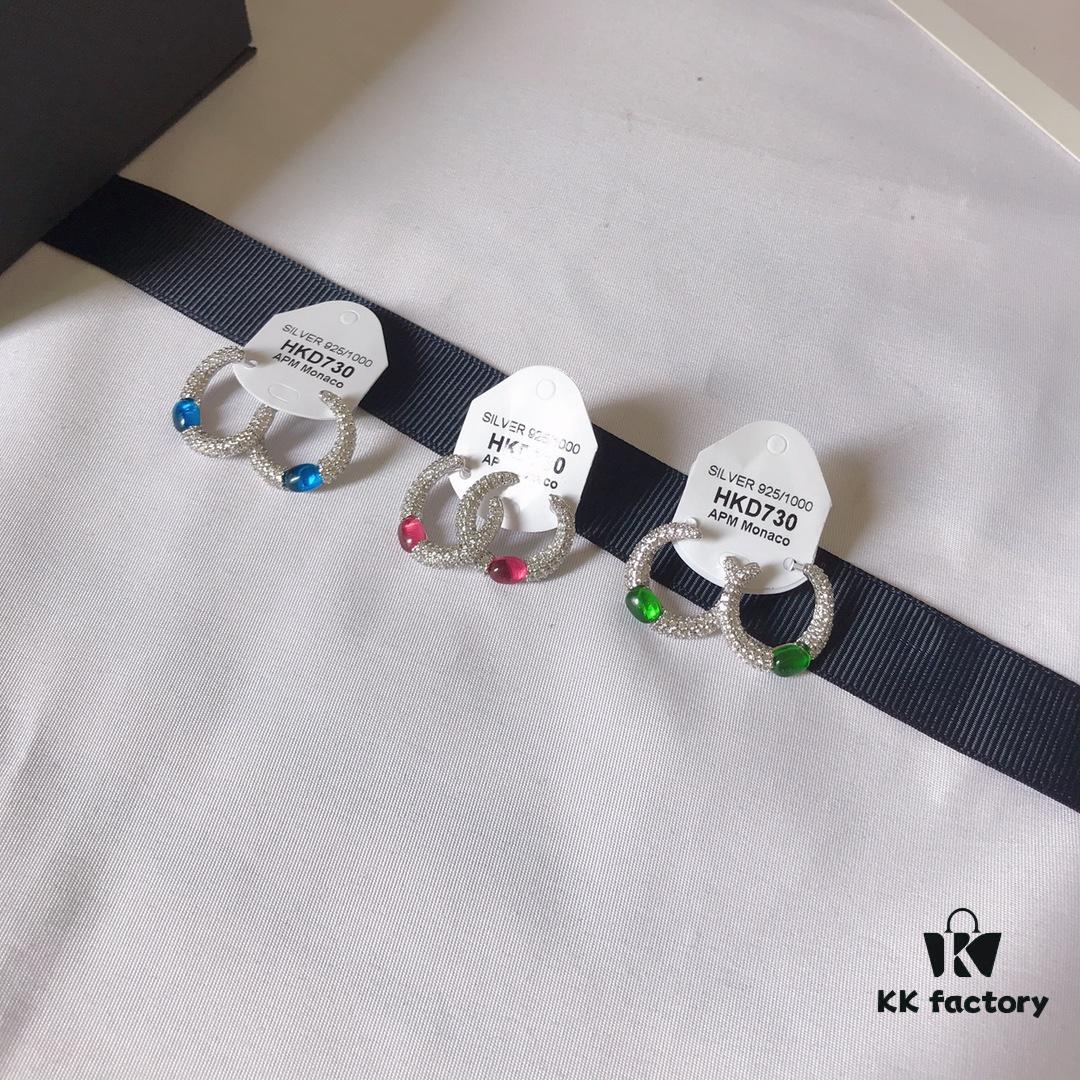 APM Monaco Candy Earrings Studs, Stylish and Minimalist Design, Perfect Gift for Girlfriend or Valentine