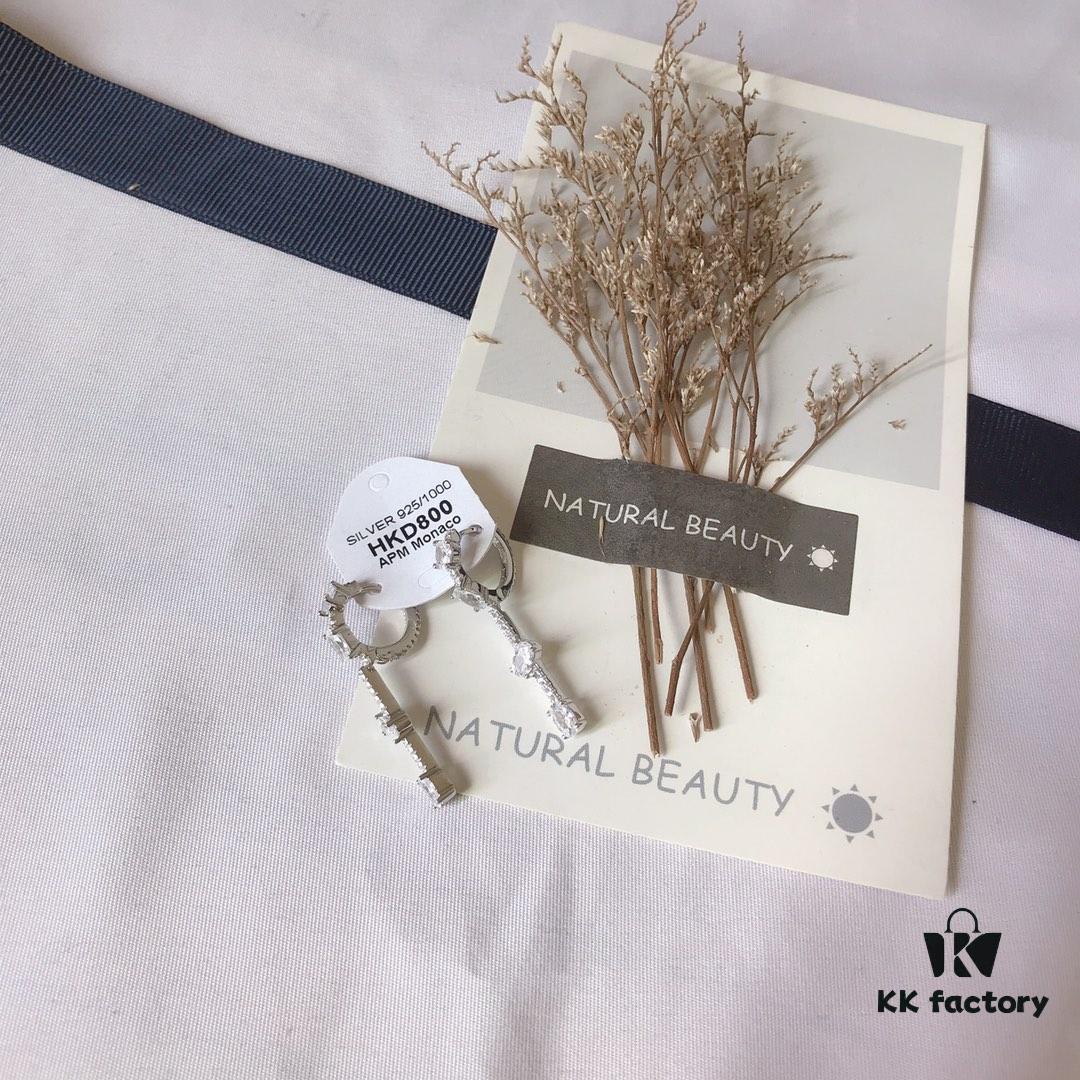 APM MONACO Ruby Long Earrings, New Arrival, Stylish and Elegant Design, Perfect Gift Choice