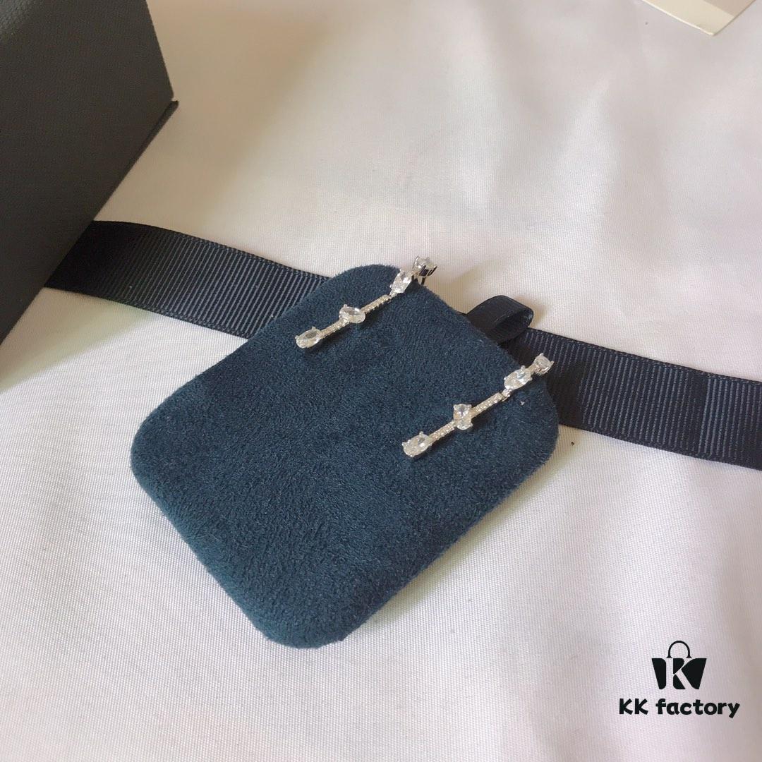 APM MONACO Ruby Long Earrings, New Arrival, Stylish and Elegant Design, Perfect Gift Choice