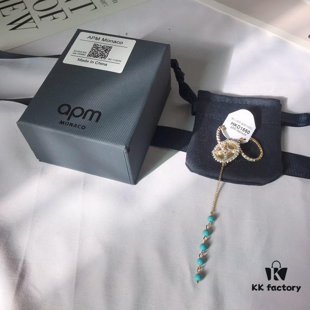 APM Monaco Large Hoop Earrings, Trendy and Stylish Hook Drop Earrings