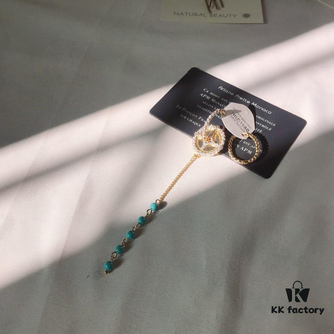 APM Monaco Large Hoop Earrings, Trendy and Stylish Hook Drop Earrings