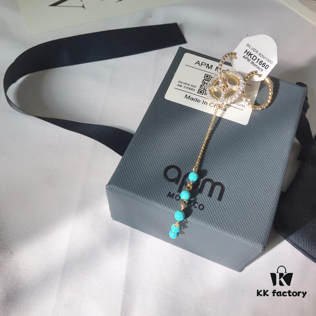 APM Monaco Large Hoop Earrings, Trendy and Stylish Hook Drop Earrings