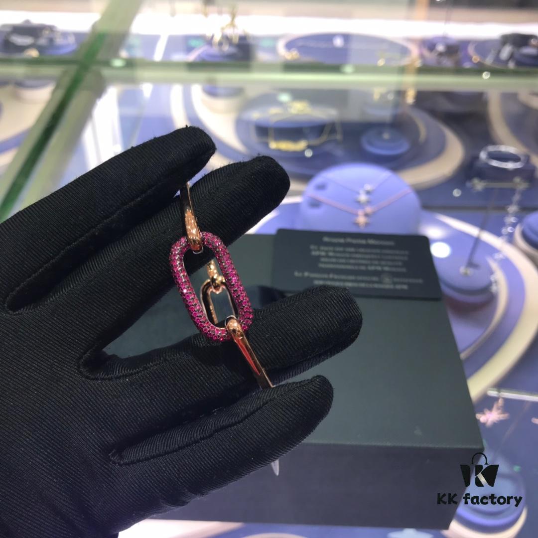 APM Monaco Geometric Love Lock Silver Bracelet, Stylish Women's Fashion Jewelry