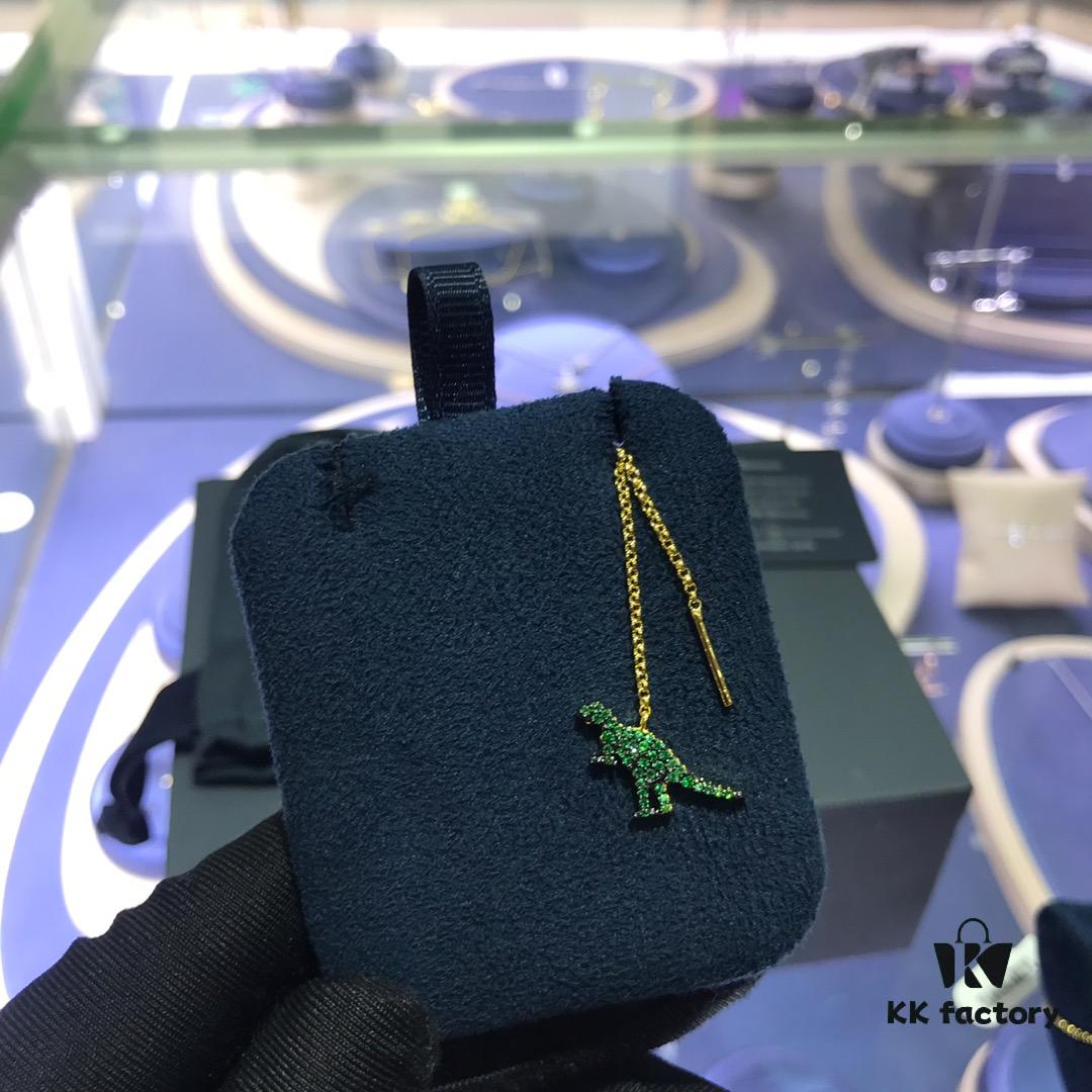 APM Monaco Dinosaur Bracelet and Stud Earrings, Stylish Minimalist Design, Fashionable and Versatile