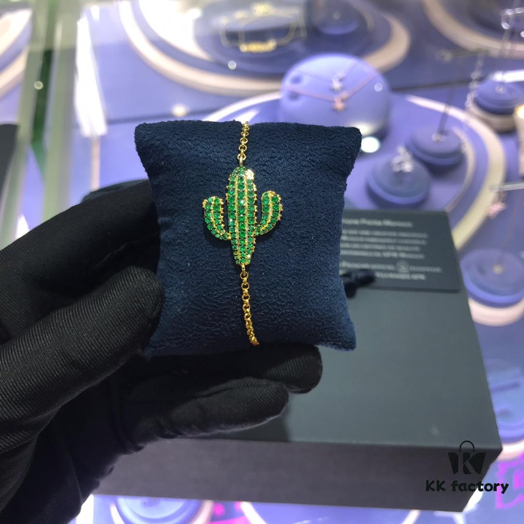 APM Monaco Cactus Earrings and Bracelet, Fashionable and Versatile Style, Perfect Gift for Girlfriend or Lover