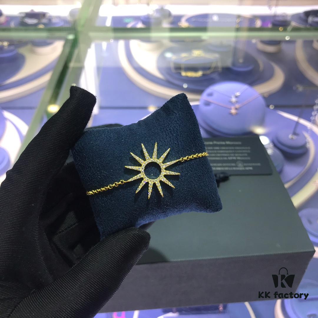 APM Monaco Sunflower Stud Earrings and Bracelet, Stylish and Fashionable Versatile Design