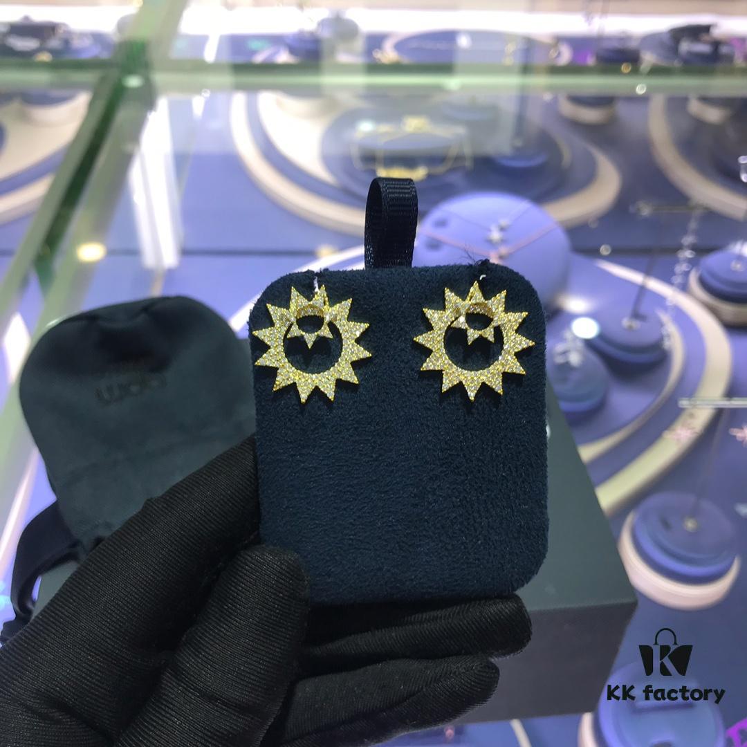 APM Monaco Sunflower Stud Earrings and Bracelet, Stylish and Fashionable Versatile Design