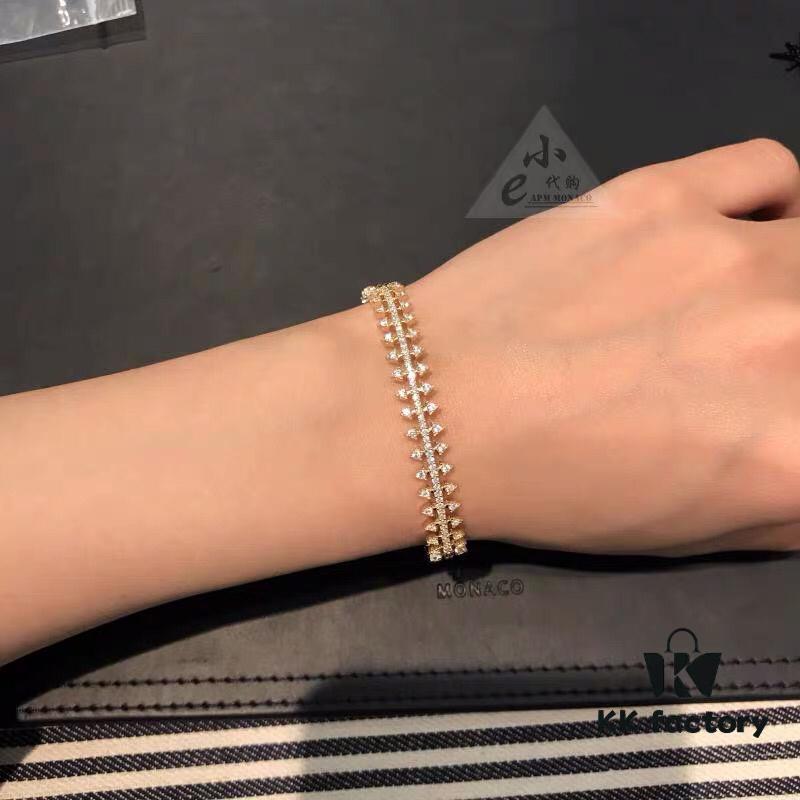 APM Monaco Gold-Tone Gear Bracelet Adjustable Length Women's Fashion Bracelet