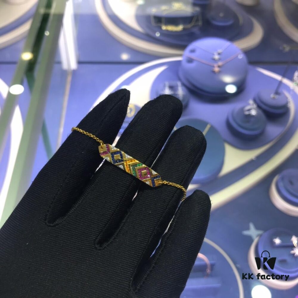 APM Monaco Colorful Striped Bracelet for Women, Geometric Design Elegant Fashion Couple Bangle Jewelry Gift 86646100