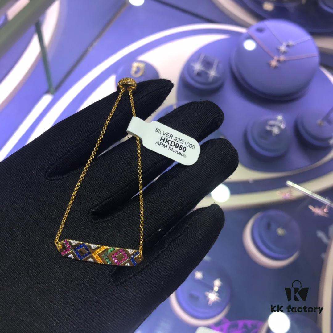 APM Monaco Colorful Striped Bracelet for Women, Geometric Design Elegant Fashion Couple Bangle Jewelry Gift 86646100