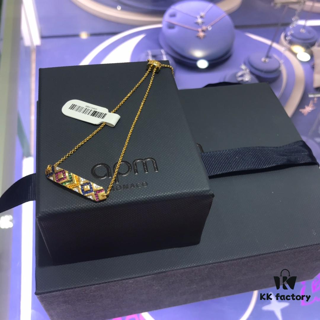 APM Monaco Colorful Striped Bracelet for Women, Geometric Design Elegant Fashion Couple Bangle Jewelry Gift 86646100