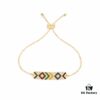 APM Monaco Colorful Striped Bracelet for Women, Geometric Design Elegant Fashion Couple Bangle Jewelry Gift 86646100
