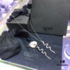 APM Monaco Snake Necklace and Earrings Set, Collar Chain, Sweater Chain, Fashion Trendy Style