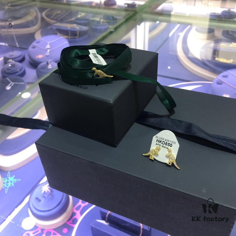 APM Monaco Dinosaur Silk Headband Jewelry Earrings - Versatile Wear, Stylish and Minimalist Design