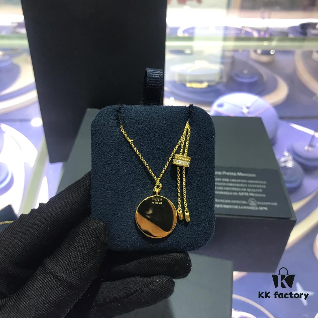 APM Monaco Planet Disc Bracelet and Necklace Set, New Original Release, Stylish and Versatile, Fresh and Chic Design, Perfect Gift for Girlfriend or Valentine