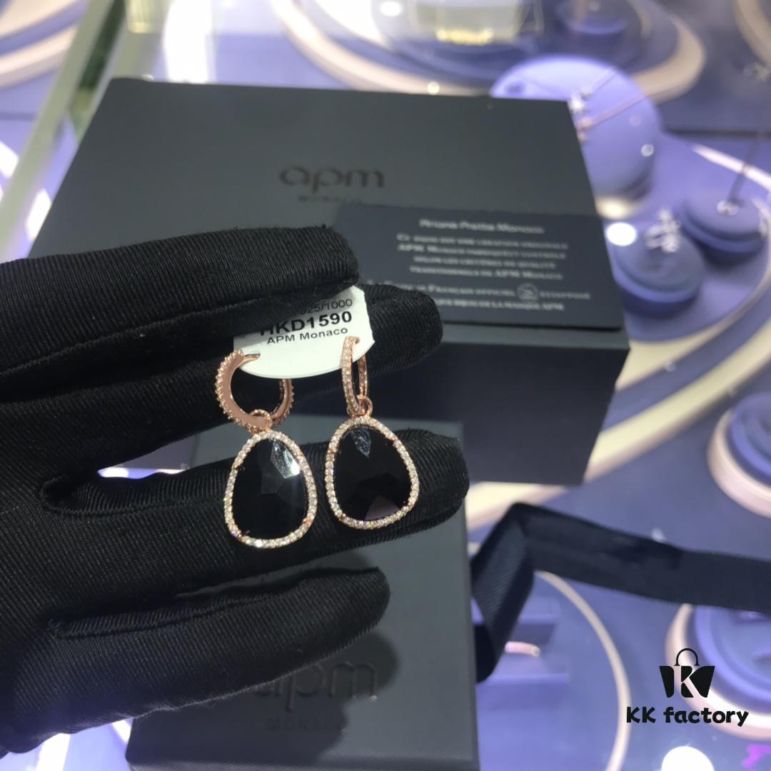 APM Monaco White Mother-of-Pearl Earrings for Women, Romantic and Elegant Urban Dangle Earrings 0658095