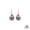 APM Monaco White Mother-of-Pearl Earrings for Women, Romantic and Elegant Urban Dangle Earrings 0658095