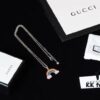 Gucci REAL Series Sterling Silver Enamel Rainbow Necklace