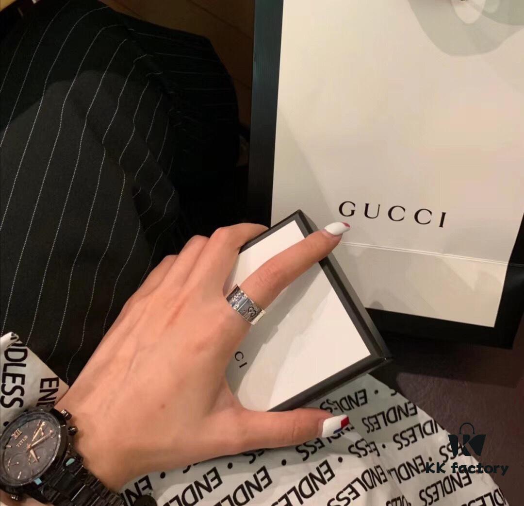 Gucci Ghost Sterling Silver Ring 9mm