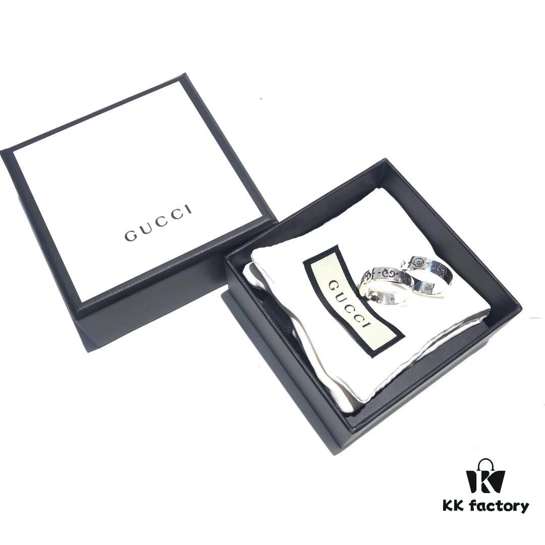 Gucci Ghost Sterling Silver Ring 6mm