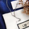 In Stock‼ Gucci 'REAL' Series Sterling Silver Necklace, Unisex Vintage Style, S925 Oxidized Silver Pendant, 37-42cm Adjustable Chain, Official Packaging, Ideal Gift