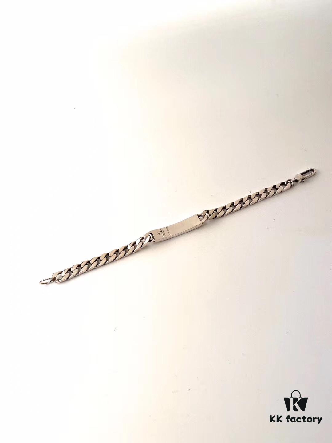 GUCCI Sterling Silver Bracelet - Minimalist and Elegant, Celebrity Style, Trending Hot Item